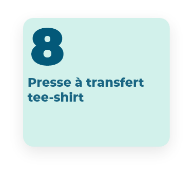 8 presse à transfert tee-shirt
