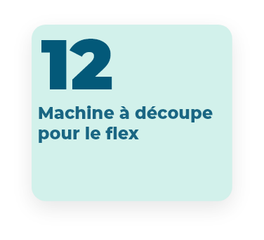 12 machine à découpe pour le flex