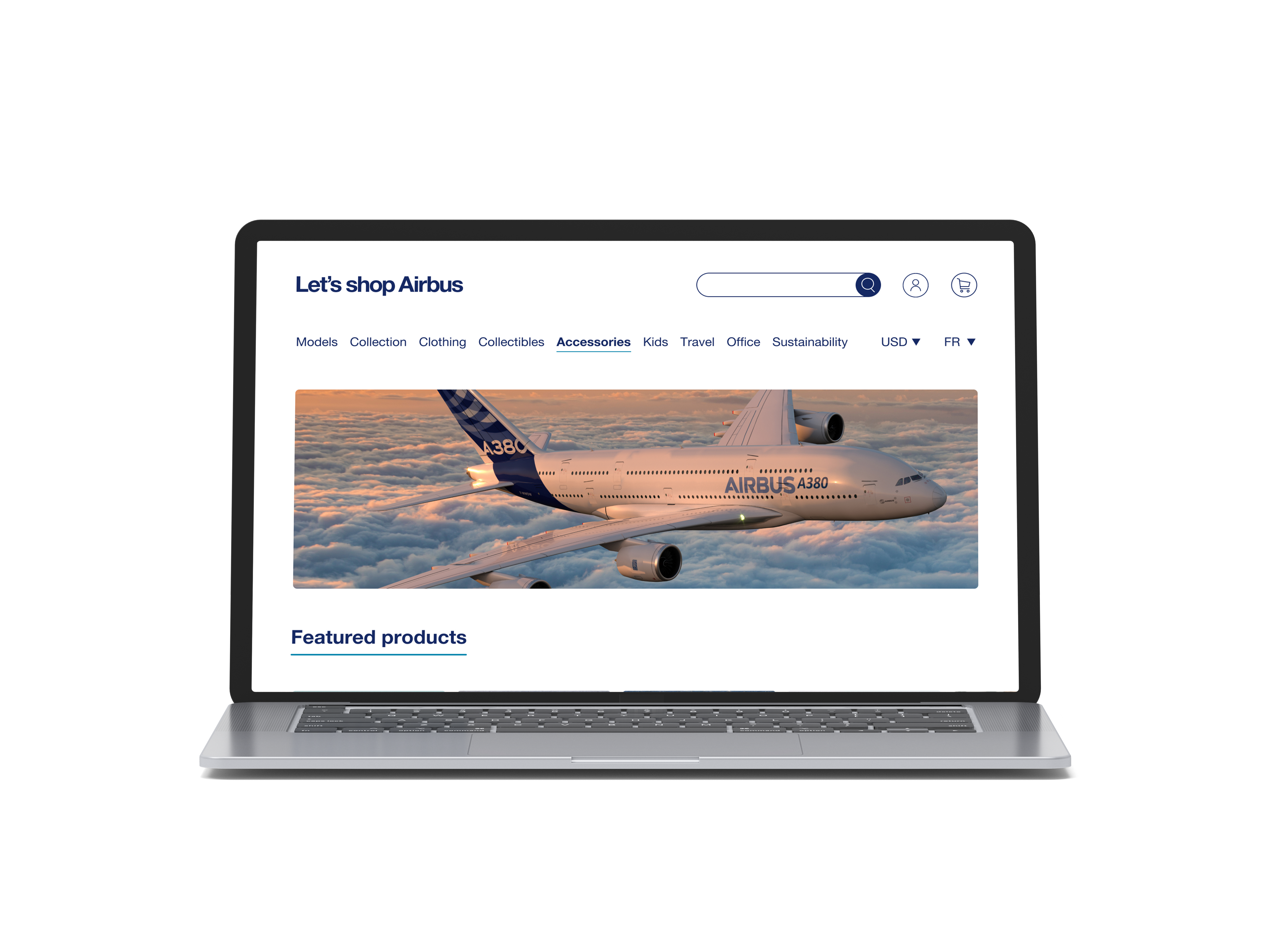 visuel home page site airbus shop
