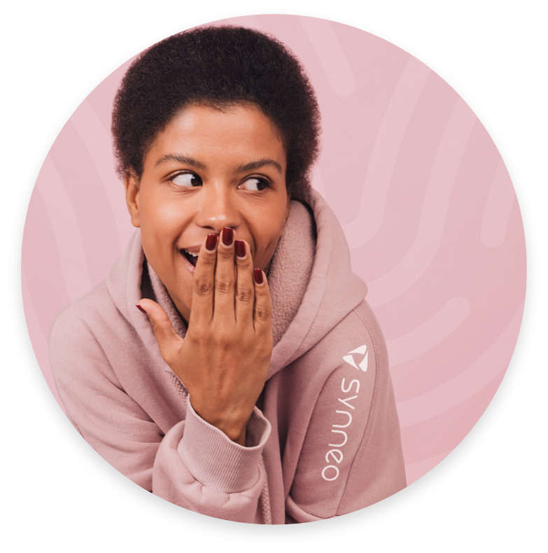 visuel femme sweat rose