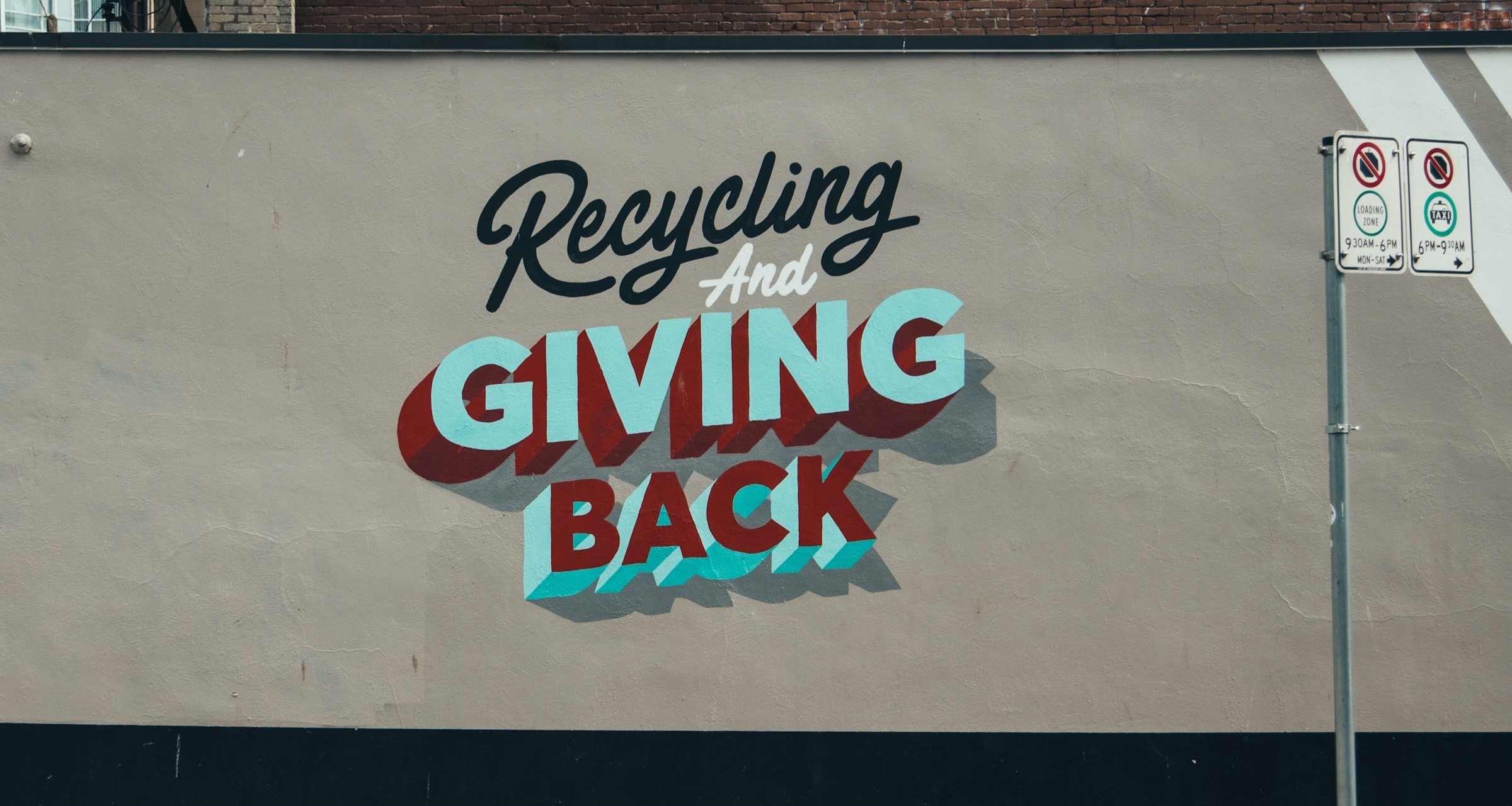 recycling and giving bacj